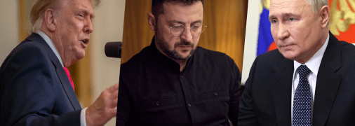 Трамп, Зеленский, Путин