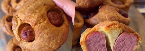 Сосиски в тісті по-новому