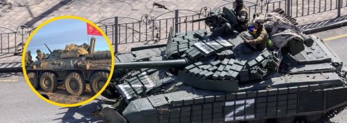 Российские войска воюют, в том числе, под флагом СССР