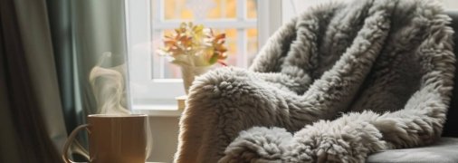 Зима - це час року, коли можна пити гарячий шоколад, сидіти біля вогнища та читати улюблені книги (фото створене з допомогою ШІ)