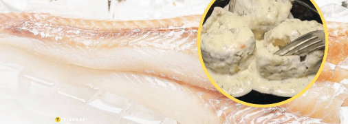 Минтай в сметанном соусе