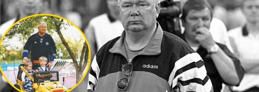 Валерій Лобановський із онуками