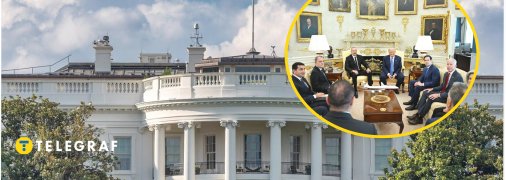 Скільки золота з'явилося у Білому домі добре видно на фото з візиту глави Азербайджану Ільхама Алієва