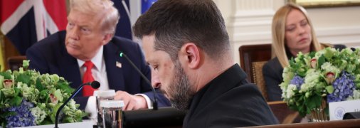 Дональд Трамп, Джорджа Мелоні та Володимир Зеленський