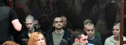 Українські захисники та захисниці в російському суді