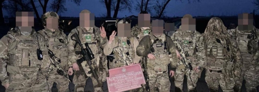 Бойцы Чеченской республики Ичкерия