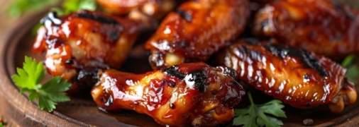 Куриные крылышки – отличный вариант закуски (изображение создано с помощью ИИ)