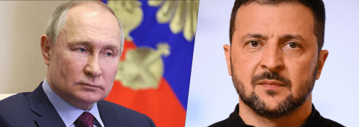 Владимир Путин и Владимир Зеленский