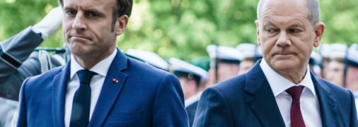 Эмманюэль Макрон и Олаф Шольц