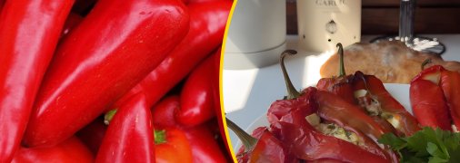 Запеченый перец с сыром