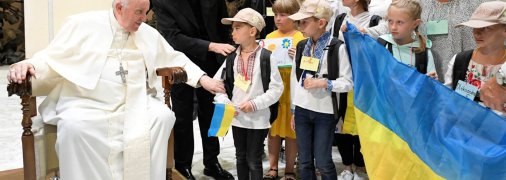 Папа Римський на зустрічі з українськими дітьми у Ватикані