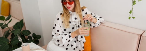 Принт у горошок додасть цікавинку до будь-якого аутфіту.