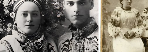 Українці в національному одязі