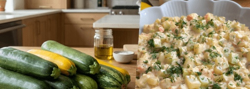 Кабачки с плавленым сыром