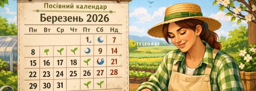Посівний календар на березень 2026