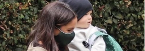 Беременная Меган Маркл с сыном Арчи на руках попала на свежие фото