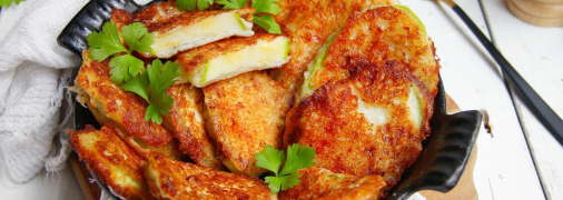 Кабачки у хрусткому сирному клярі