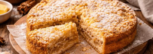 Насыпной яблочный пирог