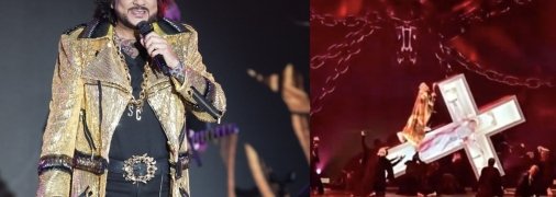 Скандальний виступ "на хресті"