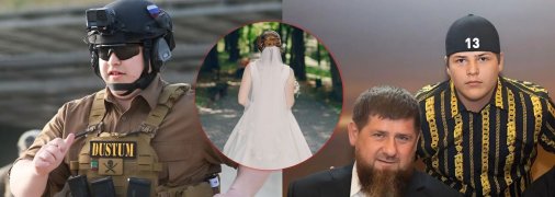 Адам Кадыров с отцом Рамзаном