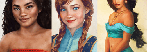 Иллюстратор нарисовал диснеевских персонажей как реальных людей