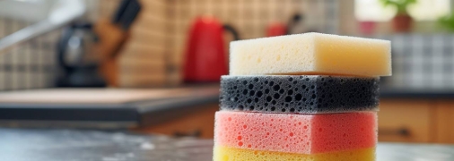 Губки для посуды нужно менять регулярно (изображение создано с помощью ИИ)