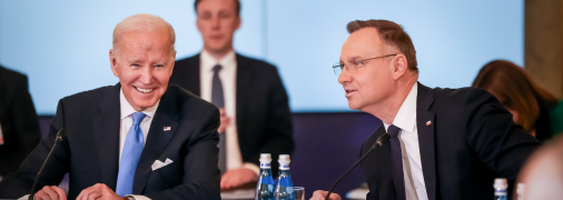 Президент США Джо Байден и президент Польши Анджей Дуда в Варшаве