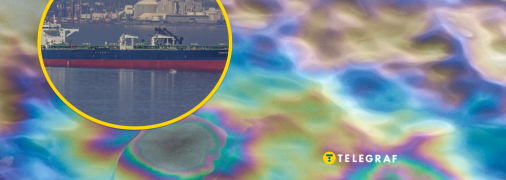 В Черном море образовалось нефтеное пятно