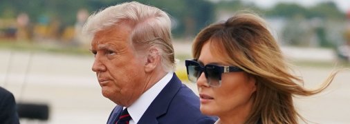 Дональд та Меланія Трамп побували на військово-морській базі в Норфолку