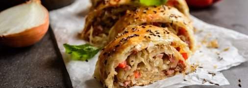 Капустный пирог на сковороде