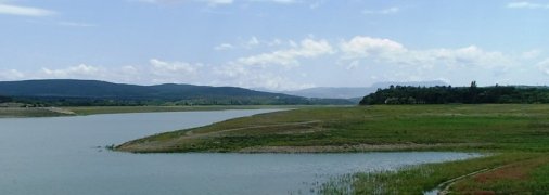 Ливни не помогли? В Крыму показали, как выглядит высыхающее Симферопольское водохранилище