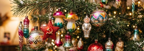 Советские елочные украшения