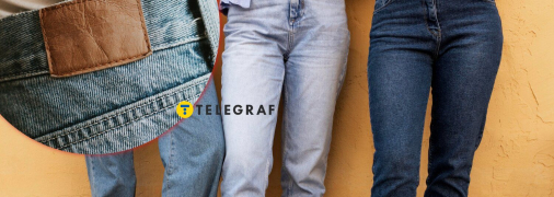 Джинси зі шкіряною нашивкою