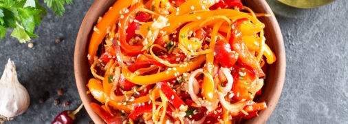 Пикантный болгарский перец по-корейски