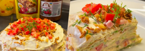 Закусочний кабачковий торт