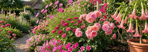 Які рожеві квіти посадити