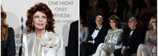 Софі Лорен на показі Джорджіо Армані