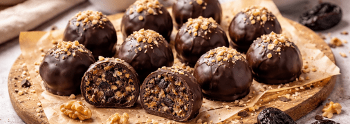 Цукерки з чорносливом та шоколадом