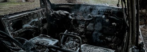 Від авто залишились напівзотлілі рештки