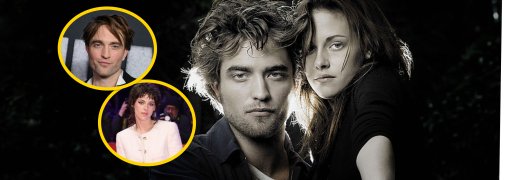 Роберт Паттинсон и Кристен Стюарт из фильма "Сумерки"