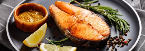 Запеченная красная рыба