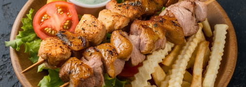 Сувлаки – это очень нежное мясо, тающее во рту (изображение создано с помощью ИИ)