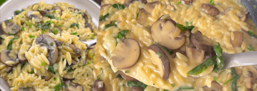 Паста орзо з грибами