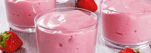 Клубнично-банановый смузи