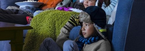 Британська родина взимку