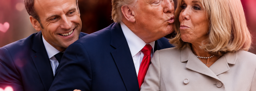 Трамп фліртував із Бріжит Макрон