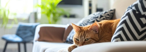 Видалення запаху кота з квартири може бути цілком здійсненне (фото створене з допомогою ШІ)