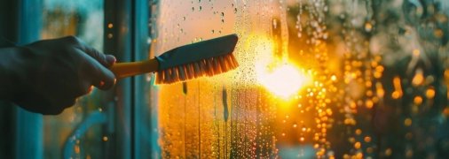 Качественно и без разводов помыть окна – дело нелегкое (изображение создано с помощью ИИ)