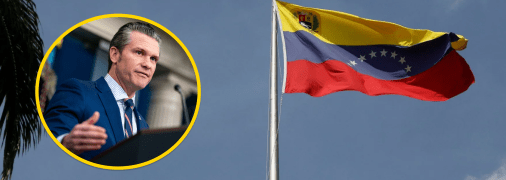 Піт Гегсет та прапор Венесуели