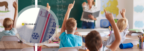 Погода в Україні змусила малечу мерзнути в школах